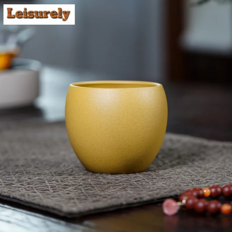 230ml Yixing Zisha Golden Rooster Teacup Vintage Tea Bowl Set Of Cups Tea-tasting Fragrance Cup Chazhan Master Cups Tableware