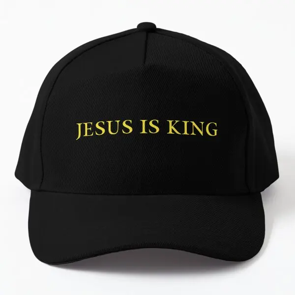

Jesus Is King Kanye West Yellow On Bl Baseball Cap Hat Solid Color Casquette Snapback Women Sun Sport Bonnet Czapka Outdoor