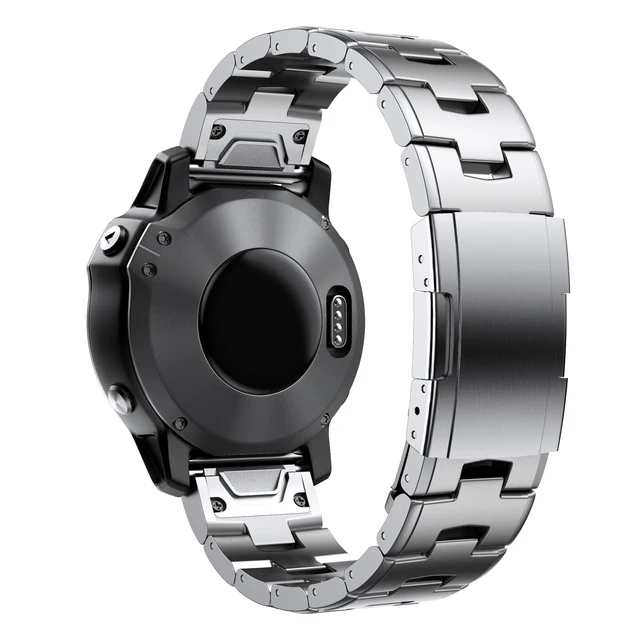 Premium Titanium Quick Fit Metal Watch Band Bracelet - 22mm & 26mm Strap Wristband
