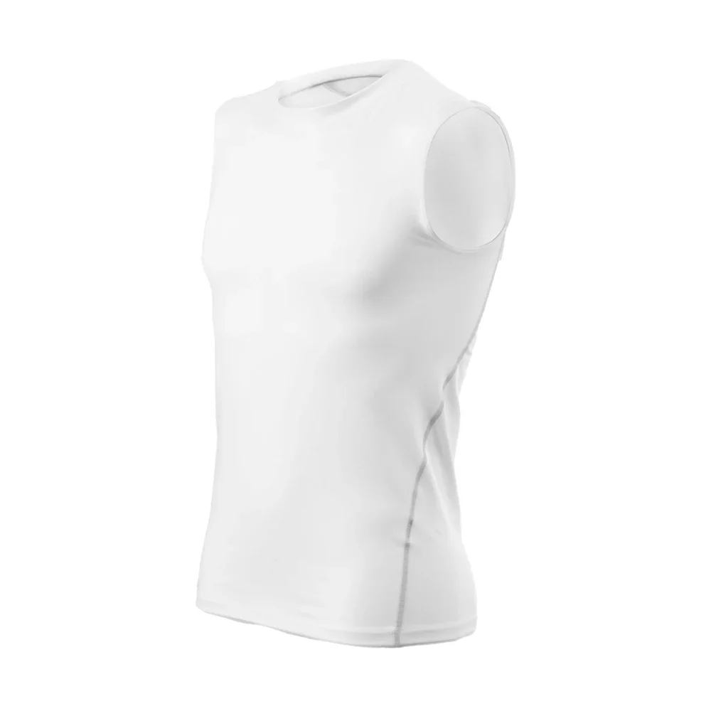 Men Compression Tank Top Slim Sleeveless Vest Quick-drying Jersey Breathable Quick Dry for Fitness Gym Sweat Cycling Active Tops 4