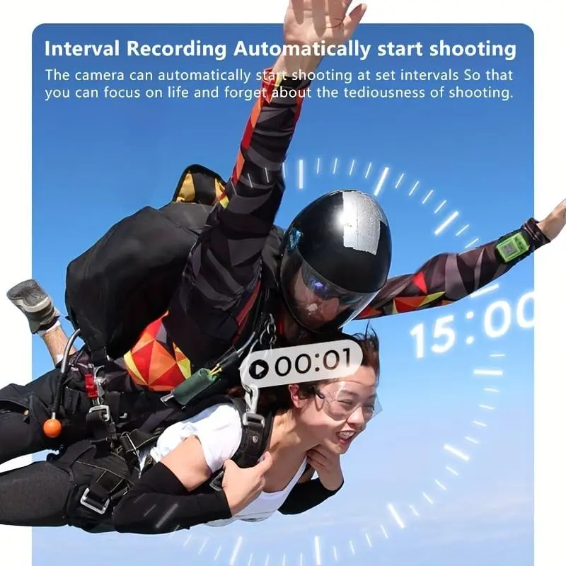 Caméra Action 1080P Objectif Rotatif 360° Ultra Légère - DV01