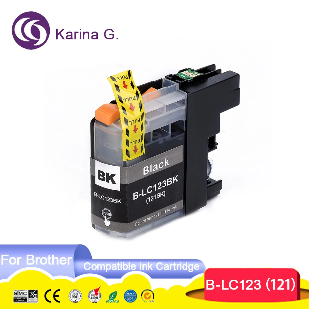 10PCS For LC123 LC121 Compatible Ink Cartridge Suit For MFC-J4410DW/MFC-J4510D