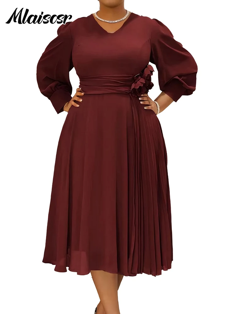 Burgundy dress