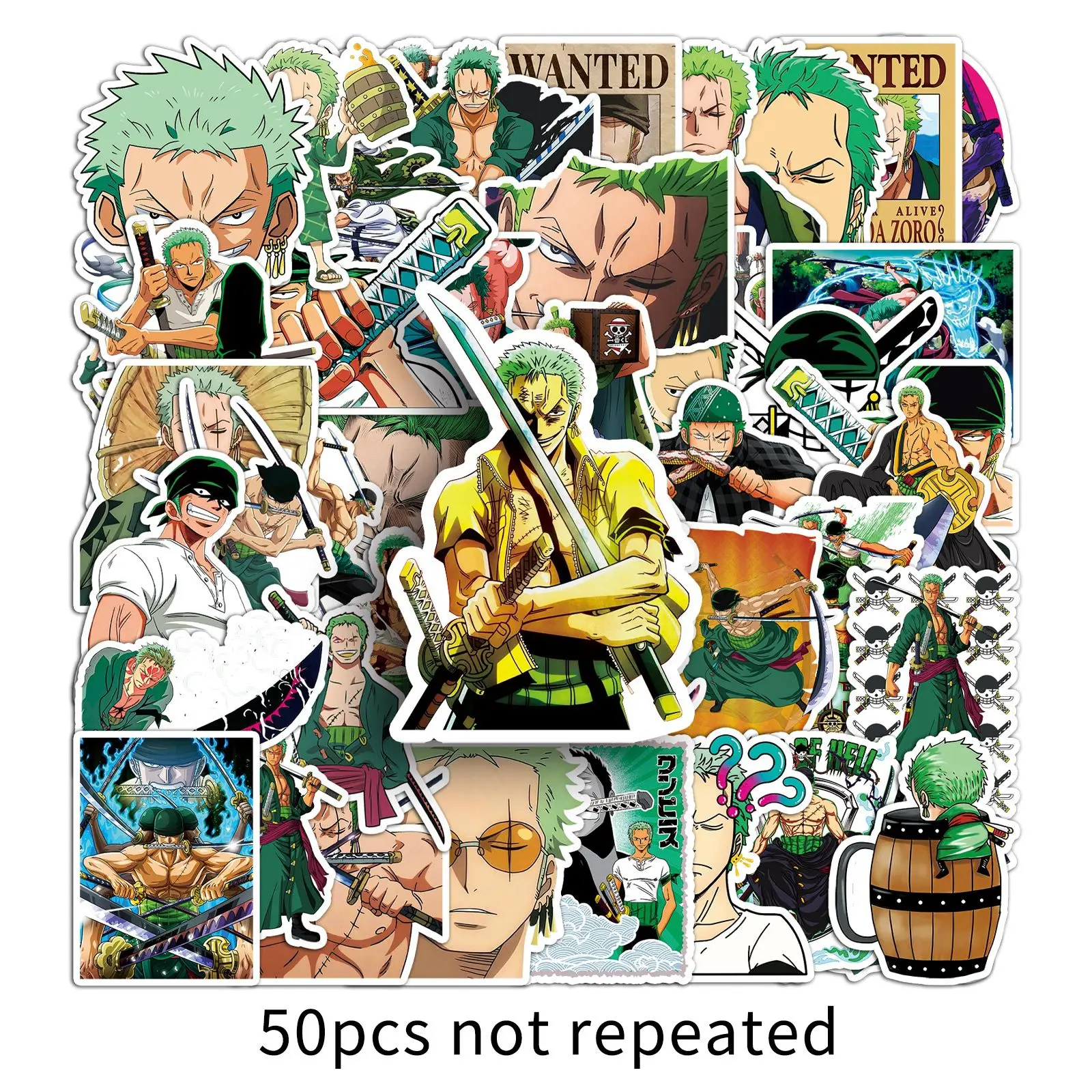 50pcs Naruto Anime Gaara Decorative Waterproof Stickers