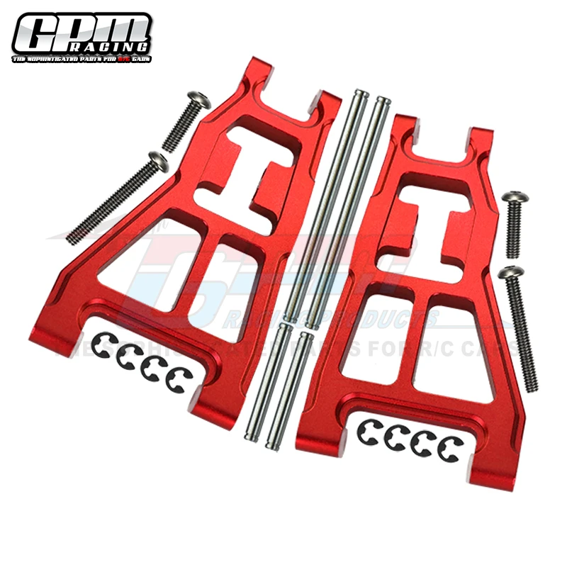 Tamiya DT-03 Upgrade Parts - Aluminum Front Rocker Arm Set (1 Pair, Red) - View #6