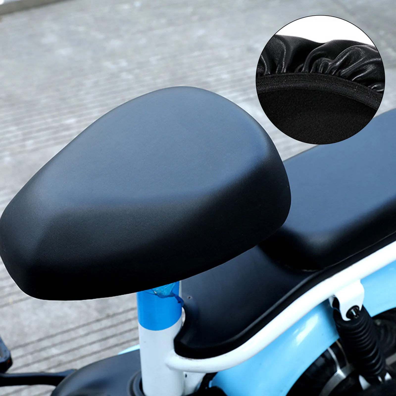 Polyester-Ebike-Abdeckung, E-Bike-Abdeckung, wasserabweisend, 180 g/Set, 25 x 20 cm, Schwarz, einfach zu installierende E-Bike-Abdeckung – Detail 2