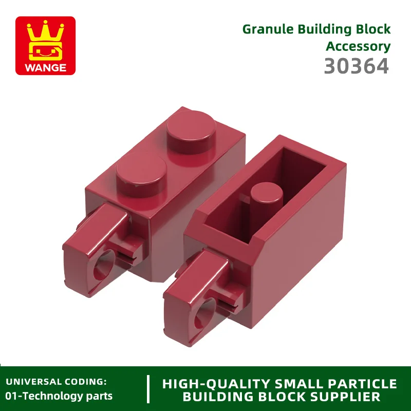 

1060 Pcs/lot 1x2 Single-Sided Longitudinal Hinge Block Moc Color Accessories Compatible with 30364 Brick DIY Children's Toy Gift