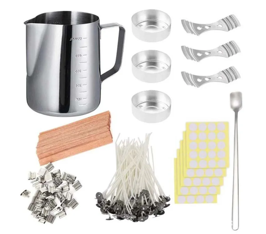 

Candle Making Supplies Kit DIY Handmade Scented Candle Making Tool Wax Melting Material Kit Aromatherapy Candle Jars Mould