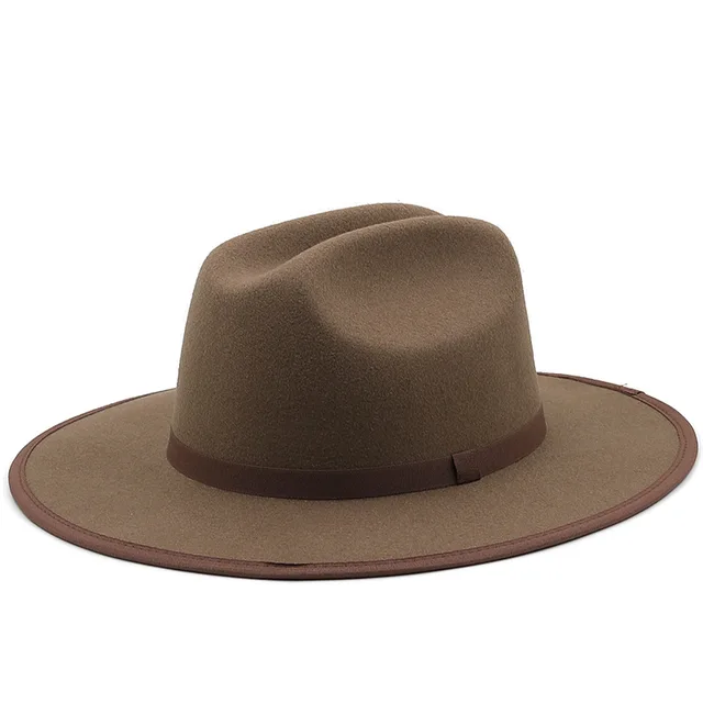 QBHAT Men Women Jazz Fedora Hat Simple 