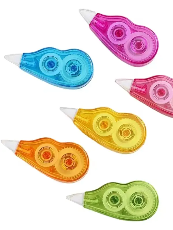 6pc Set Correction Tape Kawaii Mechanical Cute Design Correction Tape - Perfect for Decorating Diaries and School Supplies - Image 2