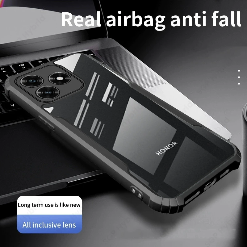 Transparent Acrylic Shockproof Protective Case with Soft TPU Edges