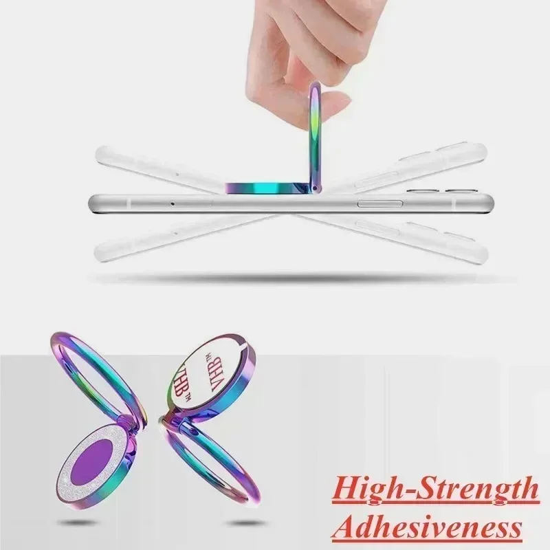 360° Rotatable Metal Phone Ring Holder and Stand - Universal Design