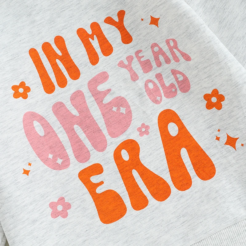 Description Picture 6 of itemBaby Girls Boys Birthday Sweatshirts Letter Print Crew Neck Long Sleeve Toddler Pullovers Fall Clothes Tops