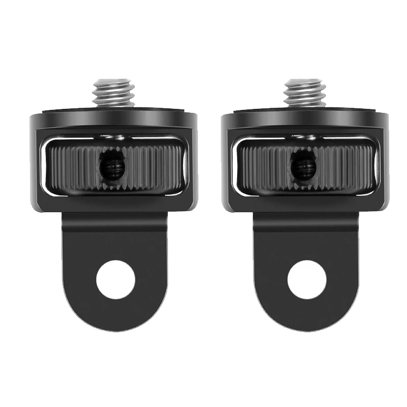 Aluminum 1/4 Inch Screw Tripod Adapter with 360° Rotating Mount