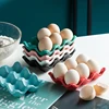 6 Grids Egg Holder Ceramic Anti-Slip Egg Box Refrigerator Shockproof Egg Tray Holder Storage Box Home Storage Organization 2