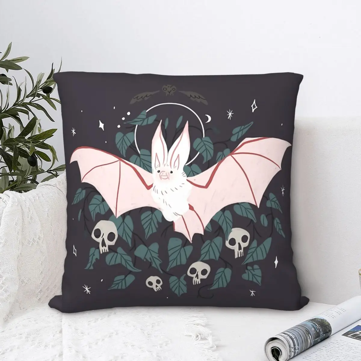 

Familiar Desert Long Eared Bat Throw Pillow Case Culture Backpack Hugpillow Case DIY Printed Fashion For Home Decor