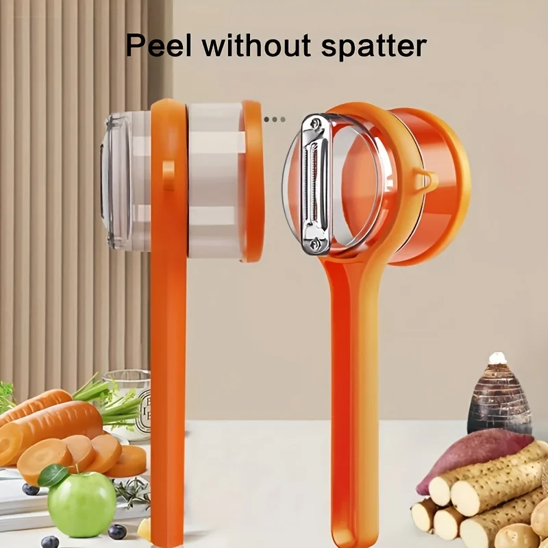 Manual Multifunctional Peeler With Storage Box For Veggie Potatoes