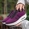 Sneakers Women Walking Shoes Air Cushion Comfortable Breathable Outdoor Casual Shoes Thick Bottom Increasing Height Lace-up 2
