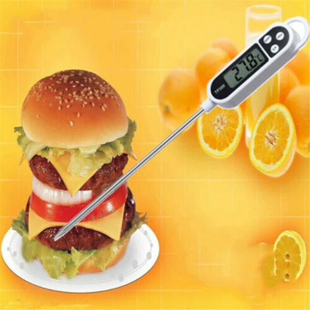 Konyhaolaj -Hőmérő Tű Élelmiszer Instant Olvassa El A Húshőmérséklet -Mérő Tesztelő Szondával Grillezéshez Bbq Szerszámok - Image 3