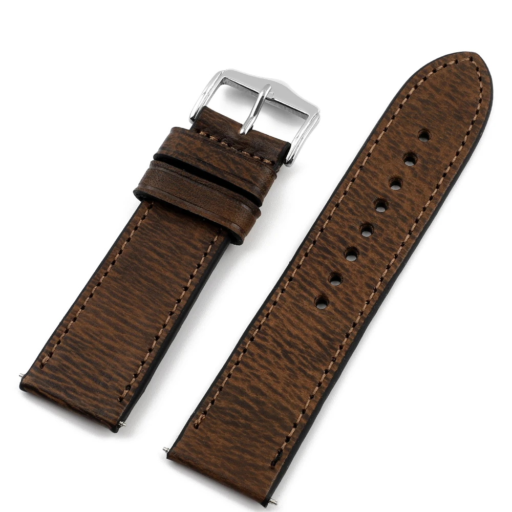 Handmade Vintage Multi-Color Watch Strap - 24mm Premium Leather Band