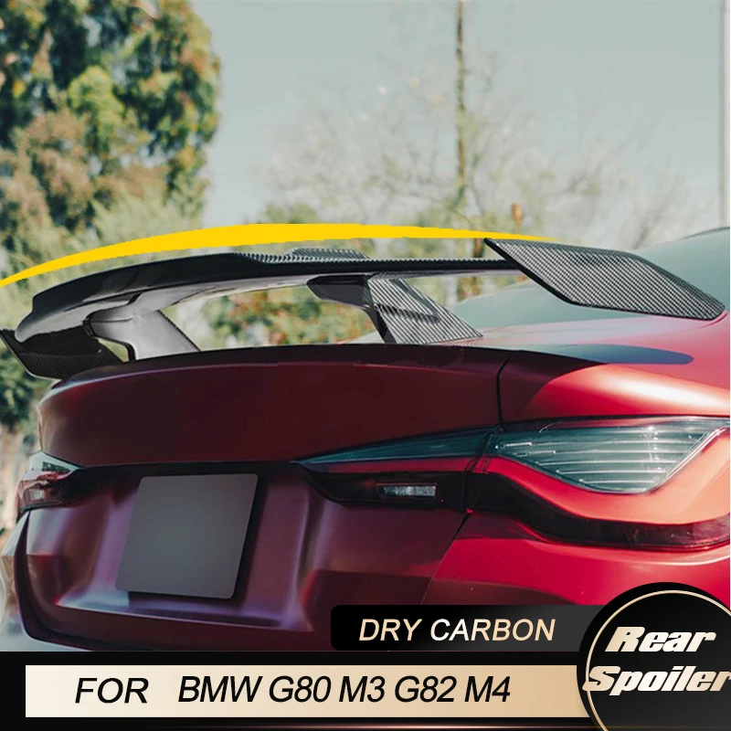 

Car Rear Trunk Spoiler Wings for BMW G80 M3 G82 M4 Coupe 2-Door 2021 2022 Racing Boot Lid Wing Lip Rear Spoiler Dry Carbon Fiber