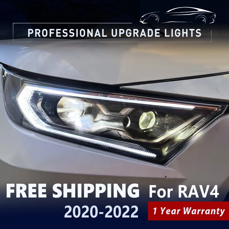 

for RAV4 RAV 4 2020-2022 LED Auto Headlights Assembly Upgrade Signal Lamp Projector Lens Automotive Accessories