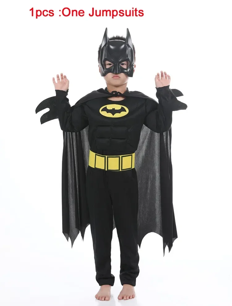 Anime Superhero Batmans Cosplay Muscle Costume Batma Zentai Jumpsuits Bodysuit Suit Halloween Carnival Costumes