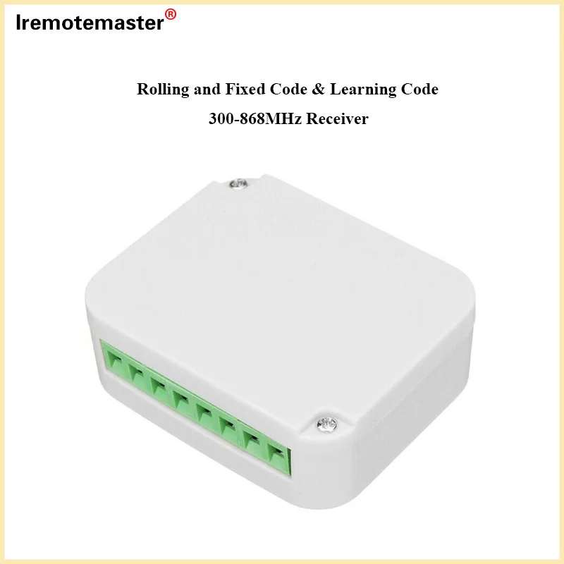 For RX Multi Receiver Universal AC/DC 9-30V 2 channel Garage Gate Door Remote Control Receiver Command 433 300 315 390 868mhz