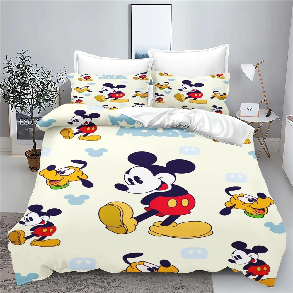 Mickey-Bedding-Set-Cute-Printed-Cartoon-Quilt-Cover-Duvet-Cover ...