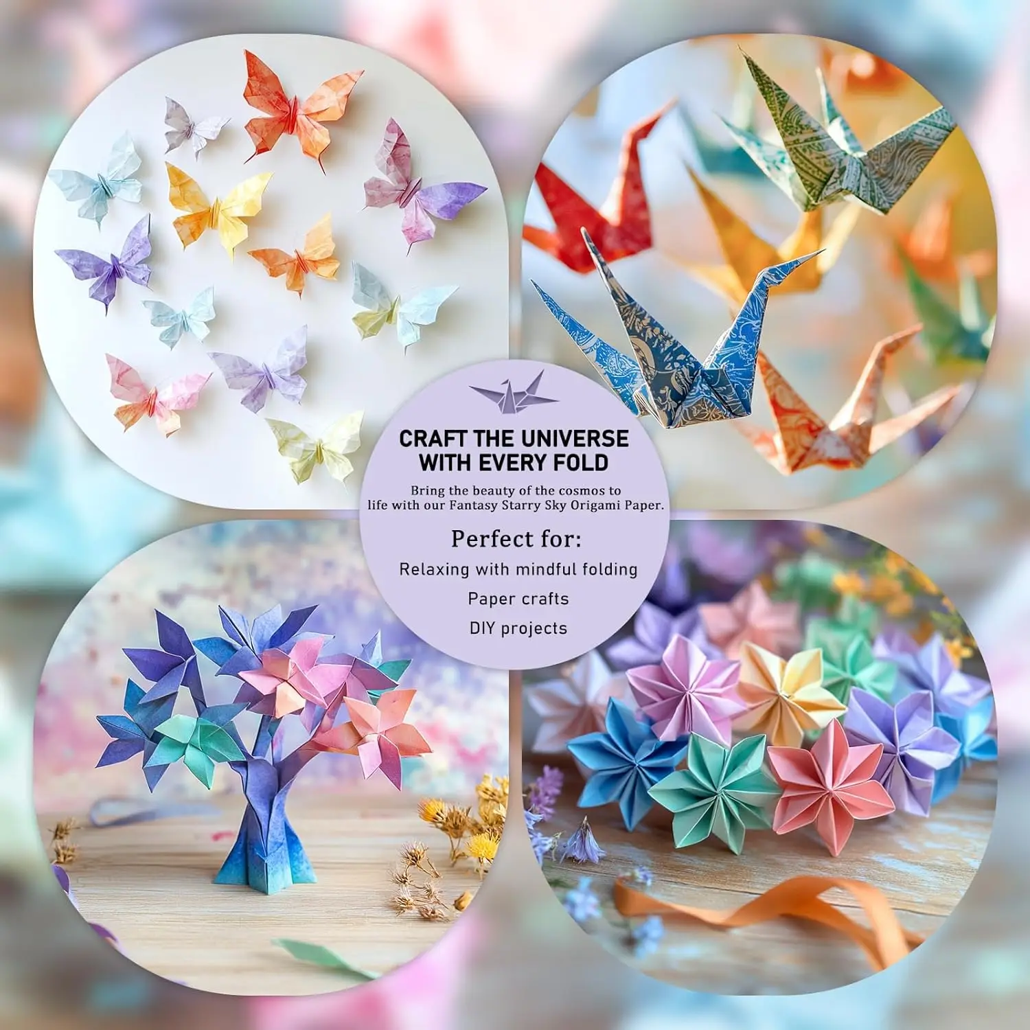 Colorful Origami Paper Kit 6