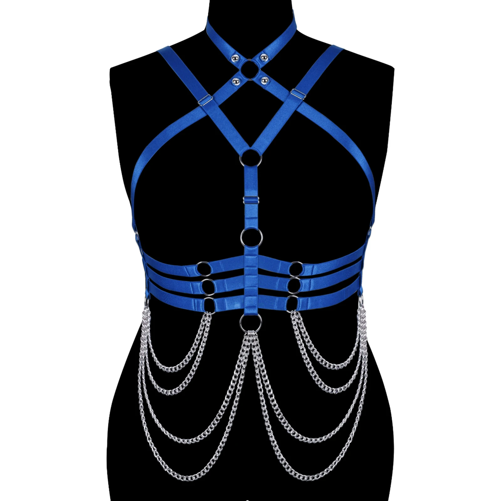 

Women Gothic Body Harness Fashion Underwear Fetish Sexy Lingerie Erotic Body Cage Harness Cage Bra Sculpting Rave Wear