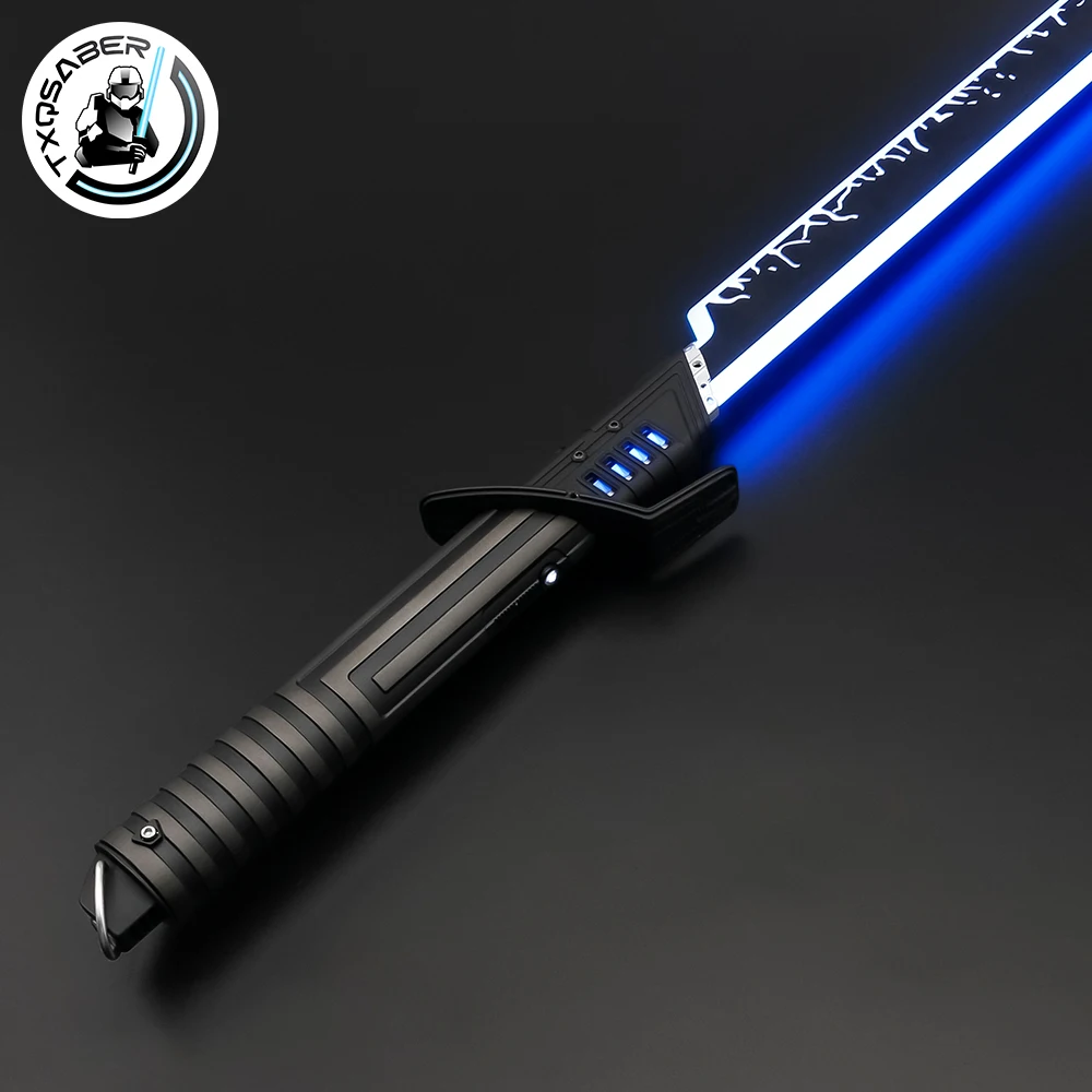 TXQSABER Darksaber Lightsaber Neo Pixel Proffie Smooth Swing Metal Handle LED Strip Blade Mandalorian Blaster Toys Laser Sword