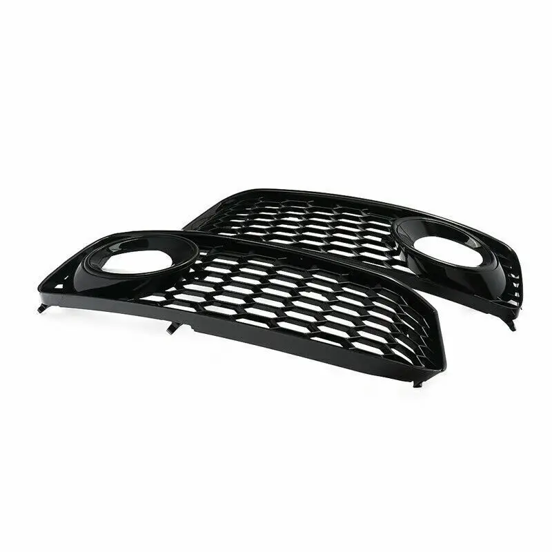 LIRU Car Fog Light Cover Honeycomb Hex Mesh Bezel Fog Lamp
