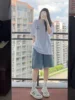 Women's Denim orts Summer 2025 Slimming A-Line Five-Quarter Length Versatile Loose-Fit Ideal for Junior High School Students