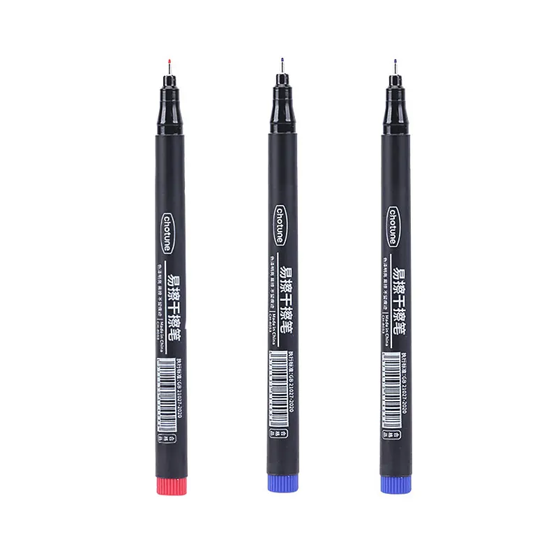 Ultra-Fine Tip Erasable Whiteboard Markers - 0.5mm Dry Erase Pens for Office, School, and Art