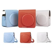 Étui pour appareil photo en cuir PU pour Instax Square SQ1, sac pour appareil photo de grande capacité 1
