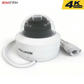 Ultra HD 4K Surveillance Camera POE Dome IP Onvif Audio 48V POE/DC 12V 4MP/5MP/8MP Night Vision CCTV Security Camera For NVR 1