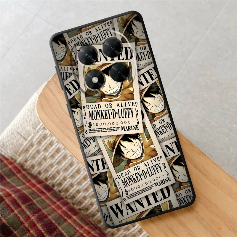 One Piece Wanted Notice Black Soft Phone Cover Case