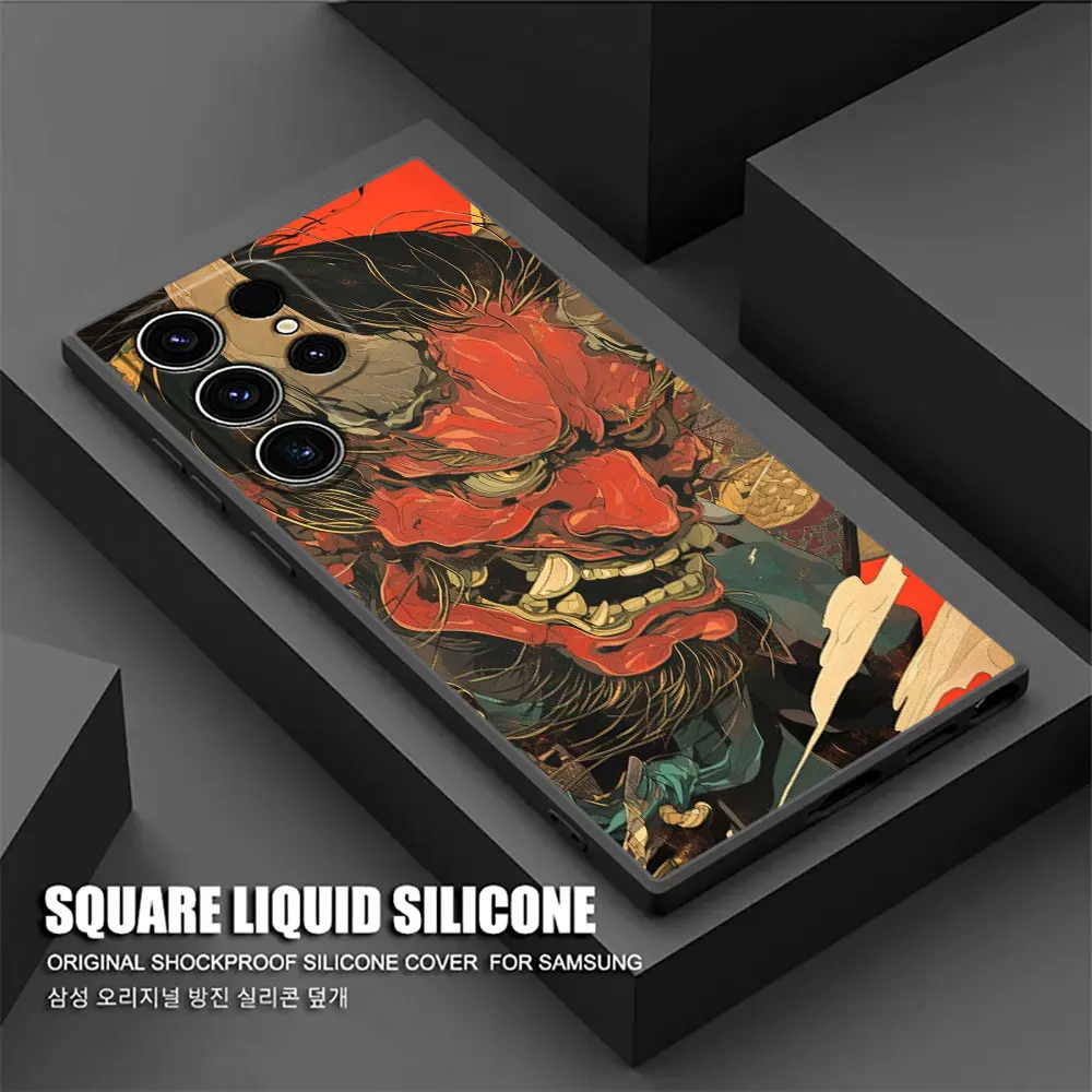 Samurai Hannya Mask Ghost Phone Case Cover