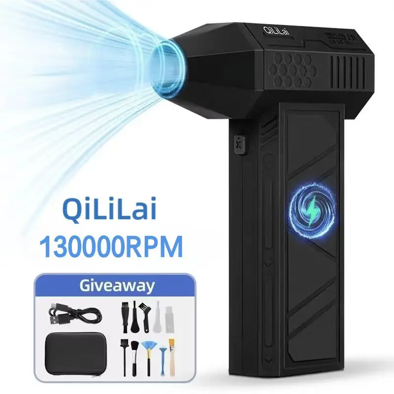 air duster 130000RPM car electric mini turbo fan 4 speeds rechargeable super jet dry blower truck keyboard