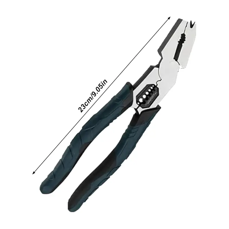 Heavy Duty Industrial Wire Cutting Pliers Multi-Function 9 in 1 Compound Lever Design Ergonomic Grip Home Repair - Image 5