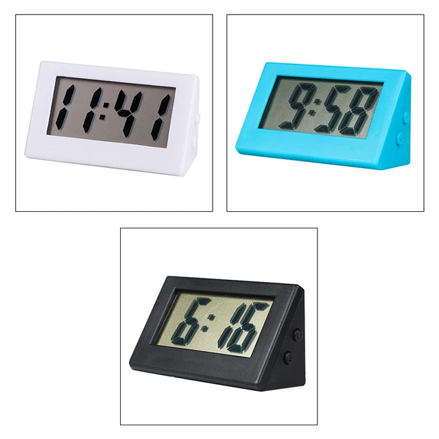 Mini LCD Digitale Tabelle Dashboard Schreibtisch Elektronische Uhr Für  Desktop Home Büro Stille Schreibtisch Zeit Display Uhr - AliExpress