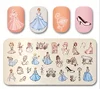 Nail Stamping Plate Big Size Disney Cinderella Ella Princess Stamping Plate For Nails Art MouTeen235 1