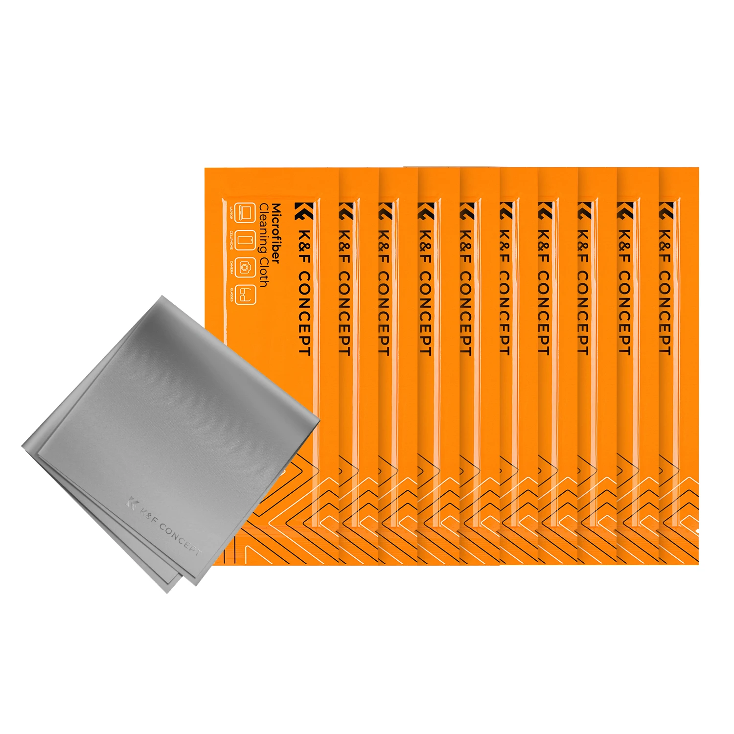 Concept Lens Microfiber Panos de Limpeza Lentes para Câmera Óculos Telas Lcd Óculos Clean Tablet Lavável 10 20 Packs k & f