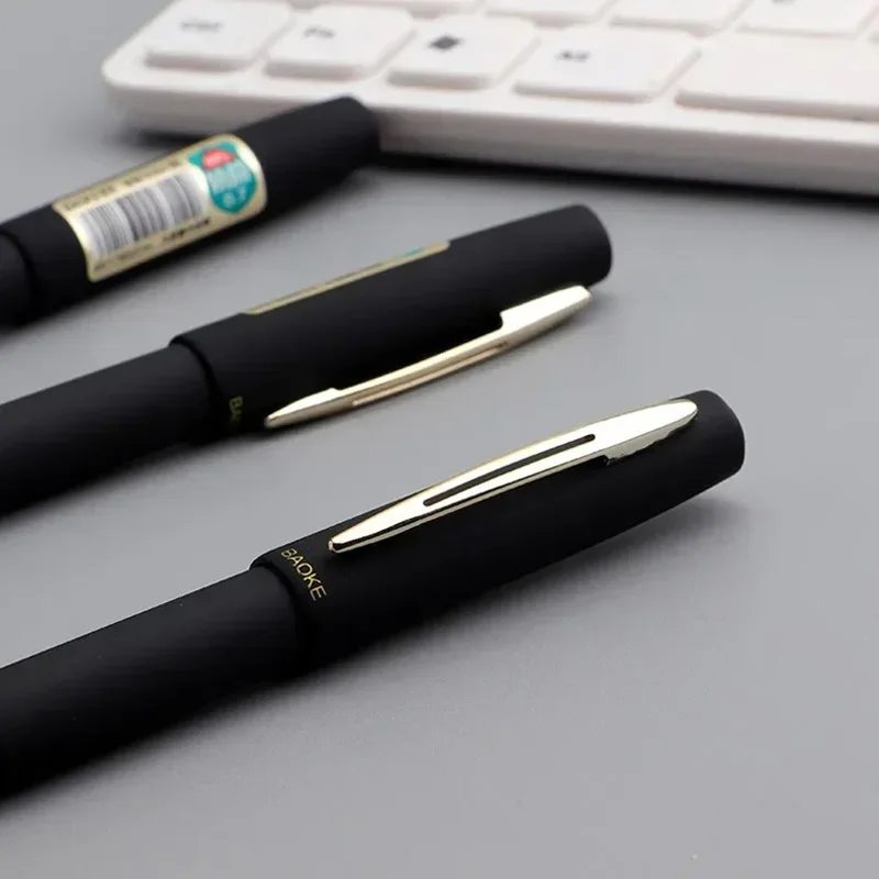 5pcs Large Capacity Gel Pen 1.0/0.7/0.5mm Signature Calligraphy Handwriting Pens Carbon Black/Blue/Red ink Office Accessories 5