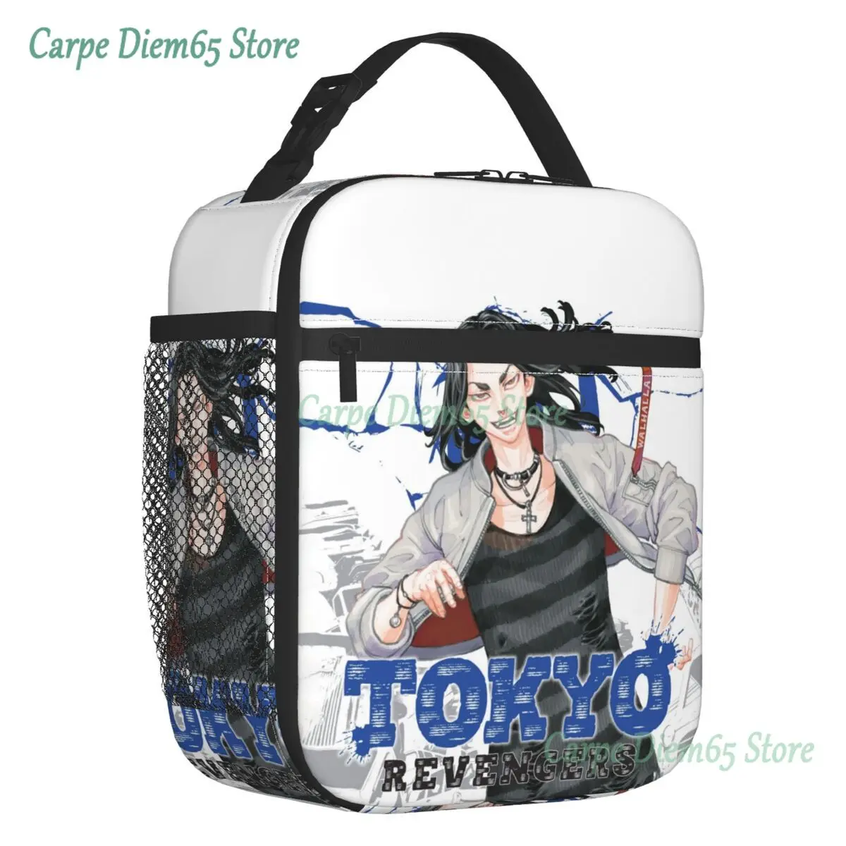 

Japanese Comic Tokyo Revengers Insulated Lunch Bag for Women Leakproof Anime Manga Thermal Cooler Lunch Box Office Work School