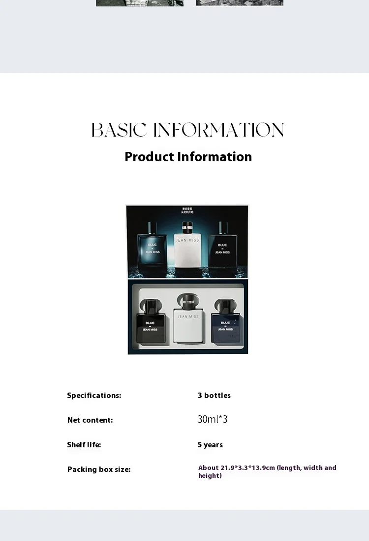 Nuovo profumo da uomo blu in confezione regalo, fragranza leggera e duratura_voghion.com