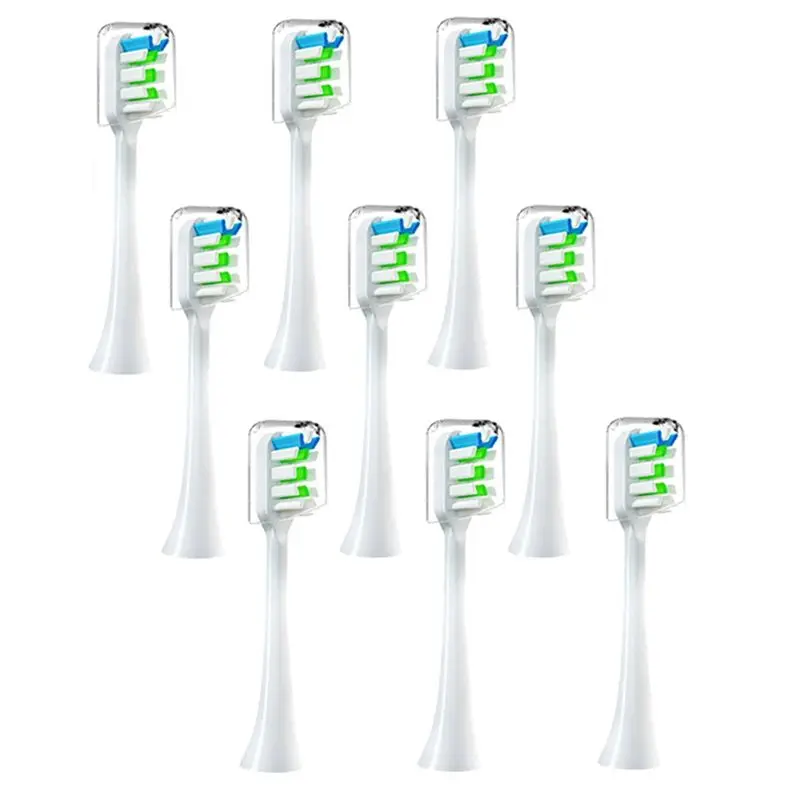 T78C SOOCAS V1 V2 X3 X3U X5 D2 D3 SOOCARE 소닉 전동 칫솔 헤드 소프트 브리슬, B용 9PCS 교체용 브러시 헤드