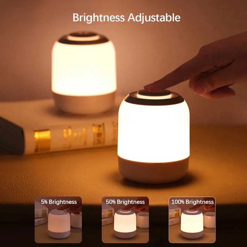 Touch Night Lights,Bedside Table Lamp,Room decorating items,USB Rechargeable LED Light,Wireless LED Light,for Kids Bedroom Study 3