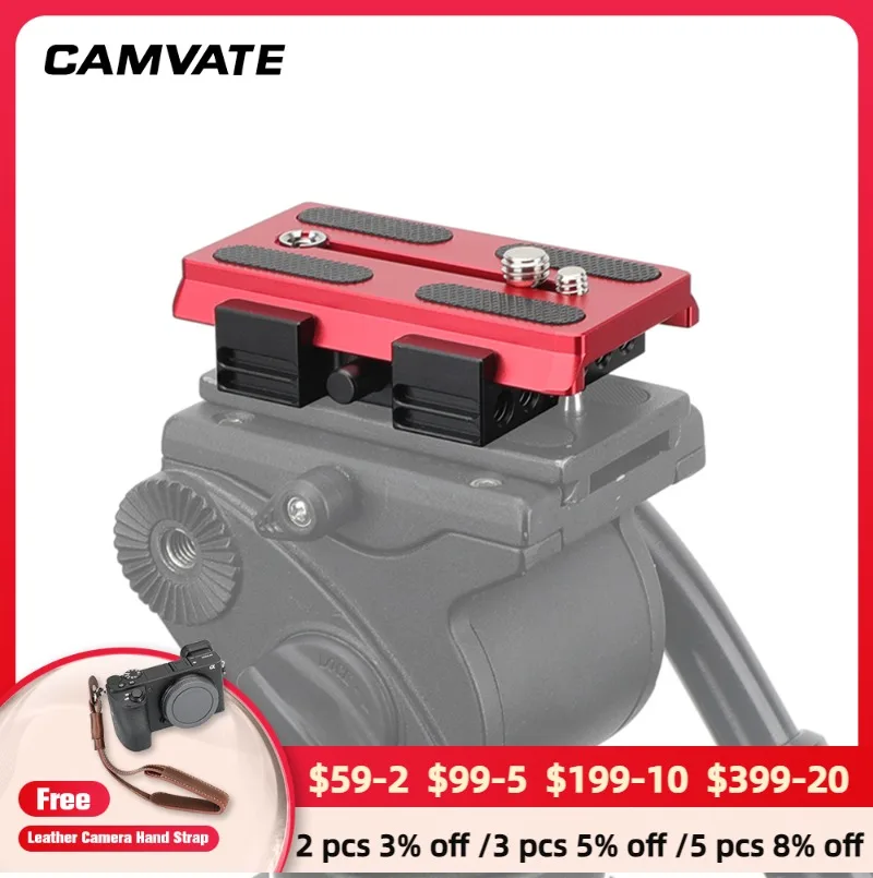 CAMVATE Manfrotto быстросъемная Зажимная пластина с креплением для камеры скользящая
